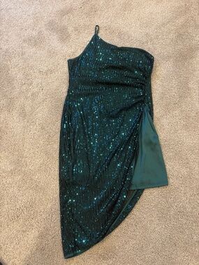 SHEIN | Dresses | Green Shein Wrap Dress | Poshmark